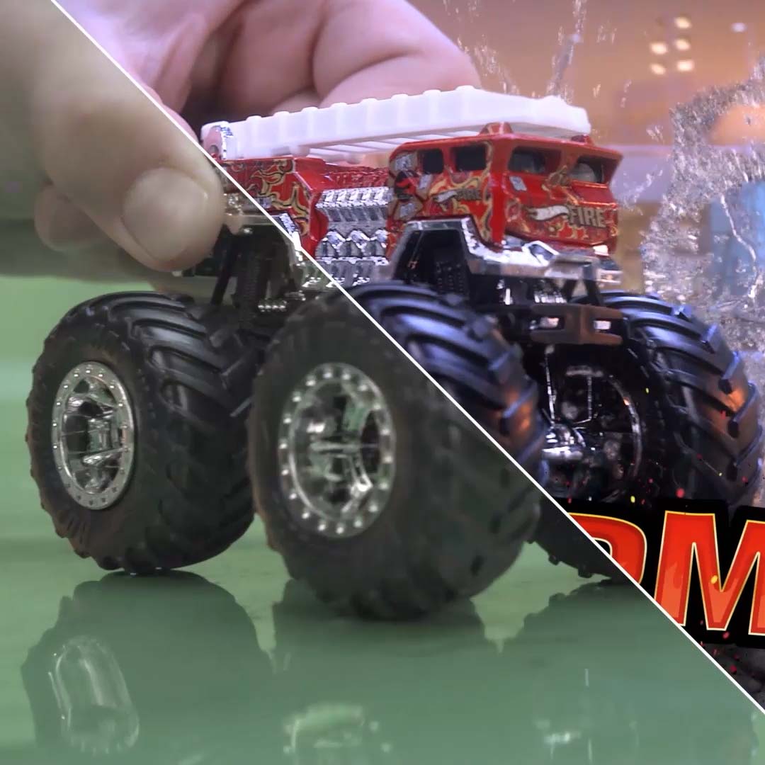 Hot Wheels Monster Trucks Go Downhill Racing! 🚗 🔥 - Monster